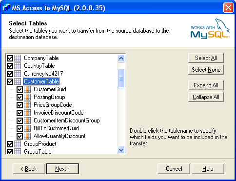 Bullzip Access To Mysql Screenshot 3