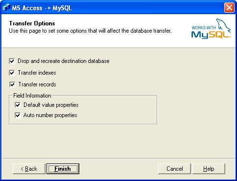 Bullzip Access To Mysql Screenshot 4