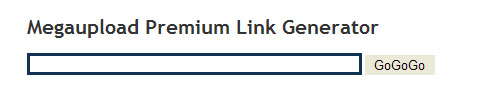 Megaupload Premium Link Generator