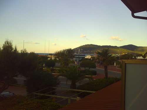 Vista sul mare dall'albergo
