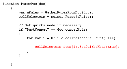 Ie Dev Toolbar javascript code